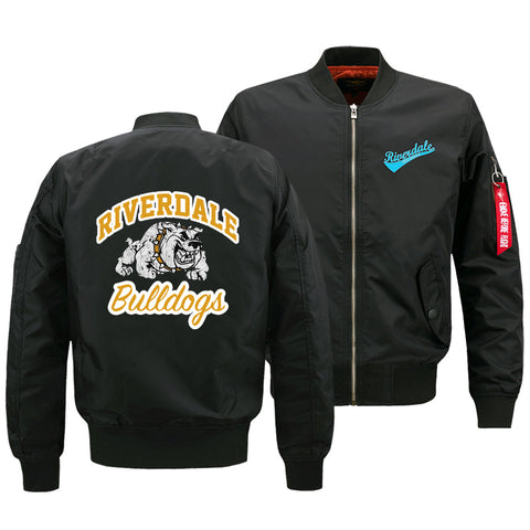 Image of Riverdale Jackets - Solid Color Riverdale Series bulldogs Icon Fleece Jacket