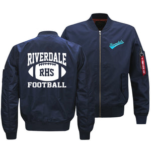 Football Riverdale Jackets - Zip Up Solid Color Riverdale RHS White Fleece Jacket
