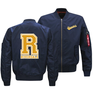 Riverdale Jackets - Solid Color Cool Riverdale Air Force One Icon Fleece Jacket