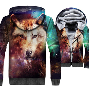 Animal Jackets - Animal Series Fox Galaxy Super Cool 3D Fleece Jacket