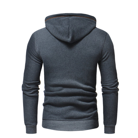 Image of Solid Color Hoodies - Pullover Fleece Black Grey Hoodie