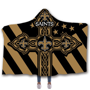 Saints Hooded Blankets - Saints Series Fleece Hooded Blanket