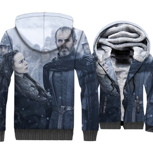 Game of Thrones Jackets - Game of Thrones Series Maester Luwin Super Cool 3D Fleece Jacket