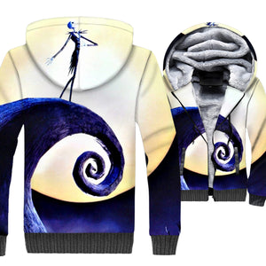 Nightmare Before Christmas Jackets - Jack Skull Series Nightmare Before Christmas Jack Skull Super Cool 3D Fleece Jacket