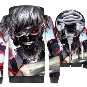 Tokyo Ghoul Jackets - Tokyo Ghoul Anime Series Super Cool 3D Fleece Jacket