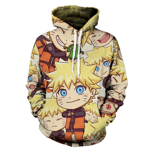 Image of Naruto Casual Hoodie Anime - 3D Sweatshirt