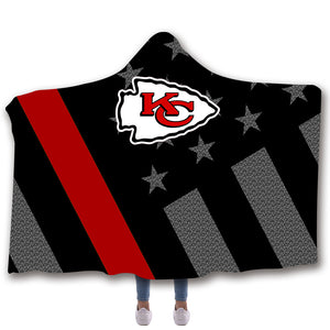 Kansas City Chiefs Hooded Blankets - Chiefs Fleece Hooded Blanket