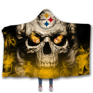 Pittsburgh Steelers Hooded Blankets - Pittsburgh Steelers Series Fleece Hooded Blanket