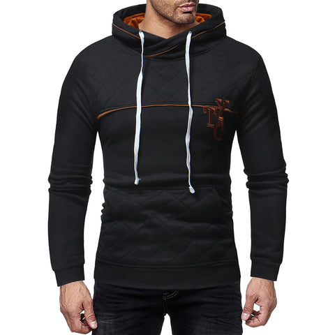 Image of Solid Color Hoodies - Pullover Fleece Black Grey Hoodie