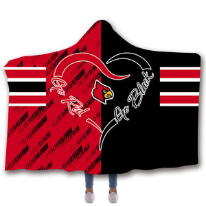 Cardinals Hooded Blankets - Cardinals Series Fleece Hooded Blanket