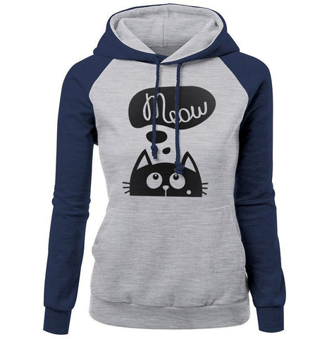 Image of Women Hoodies - Women Hoodie Series Pet Cat Icon Super Cute Fleece Hoodie