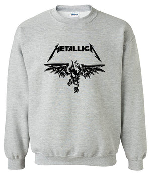 METALLICA Sweatshirts - METALLICA Sweatshirt Series Men's Sweatshirt Super Cool Black Icon Fleece Sweatshirt