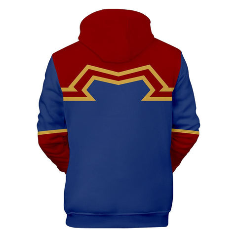 Image of Captain Marvel Hoodie - Carol Danvers Pullover Hoodie