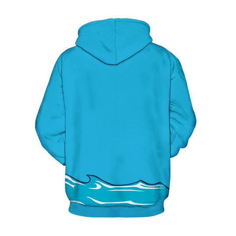 Image of Christmas Hoodies - Christmas Great White Shark Icon Super Cool 3D Hoodie