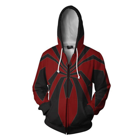 Image of Spiderman Hoodies - Spiderman Series Cosplay 3D Zip Up Hoodie