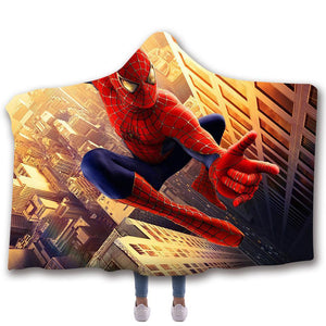 Spider-Man Hooded Blanket - Yellow Flying Blanket