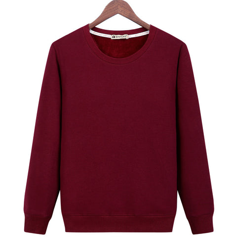 Image of Harajuku Style Sweatshirts - Solid Color Harajuku Style Series Fleece Sweatshirt
