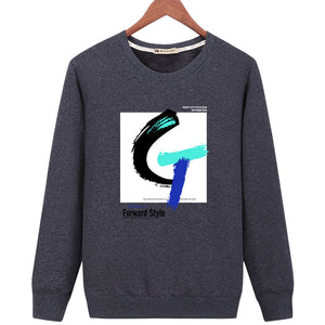 Harajuku Style Sweatshirts - Solid Color Harajuku Style Series Fashion Fleece Sweatshirt