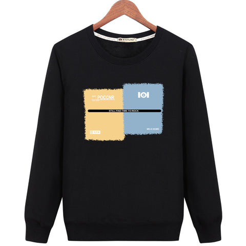 Image of Harajuku Style Sweatshirts - Solid Color Harajuku Style Series Fashion Fleece Sweatshirt