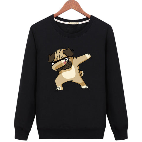 Image of Pet Puppy Sweatshirts - Solid Color Pet Puppy Series Funny Puppy Icon Fashion Fleece Sweatshirt