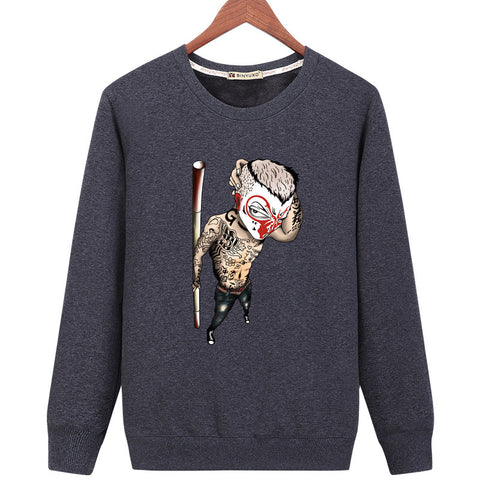 Image of Harajuku Style Sweatshirts - Solid Color Harajuku Style Series Funny Monkey King Icon Fashion Fleece Sweatshirt