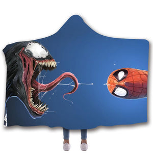 Venom Hooded Blanket - Eat Spider-Man Blanket