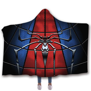 Spider-Man Hooded Blankets - Spiderman Icon Super Cool Hooded Blanket