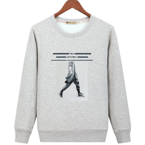 Image of Harajuku Style Sweatshirts - Solid Color Harajuku Style Series M AN DXNR Icon Fashion Fleece Sweatshirt