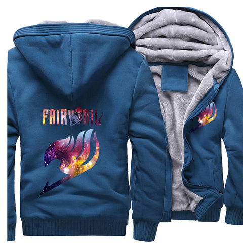 Image of Fairy Tail Jackets - Solid Color Fairy Tail Anime Series Fairy Tail Icon Sign Super Cool Fleece Jacket