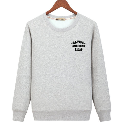 Image of Harajuku Style Sweatshirts - Solid Color Harajuku Style Series NATIVE Icon Fashion Fleece Sweatshirt