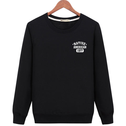 Image of Harajuku Style Sweatshirts - Solid Color Harajuku Style Series NATIVE Icon Fashion Fleece Sweatshirt