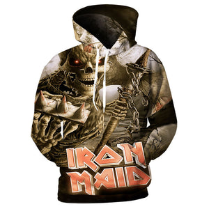 3D Iron Maiden Hoodie Pullover Sweatshirt