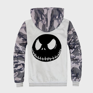 Nightmare Before Christmas Jackets - Nightmare Before Christmas Movie Series Jack Icon Black Fleece Jacket