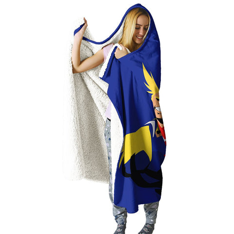 Image of My Hero Academia Hooded Blankets - All Might Boku no Hero Academia Hooded Blanket