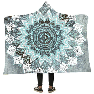 Magic Hooded Blankets - Magic Series Sun Pattern Fleece Hooded Blanket