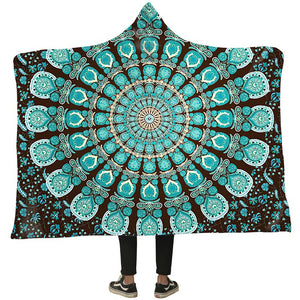 Magic Hooded Blankets - Magic Pattern Fleece Hooded Blanket