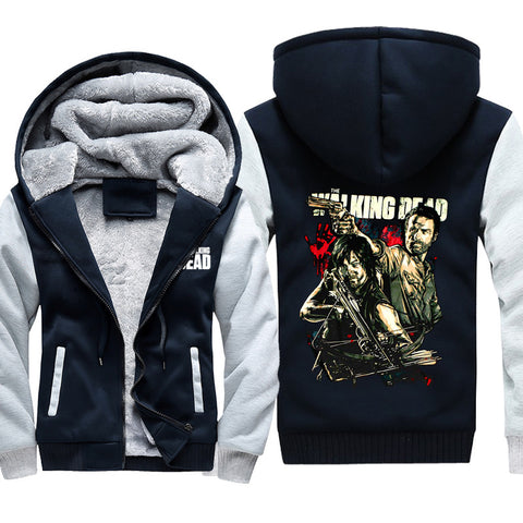Image of The Walking Dead Jackets - The Walking Dead Series Archer Super Cool Fleece Jacket
