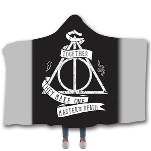 Harry Potter Hooded Blankets - Harry Potter TOGETHER Fleece Hooded Blanket