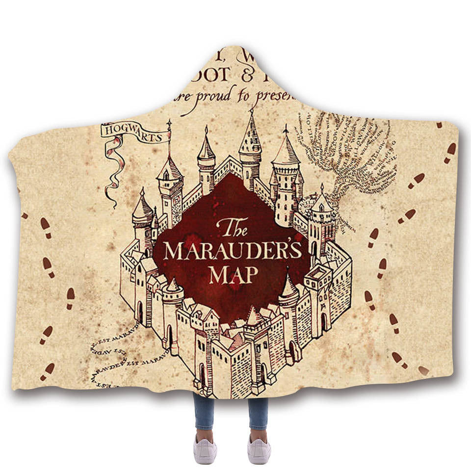 Marauders map fleece online blanket