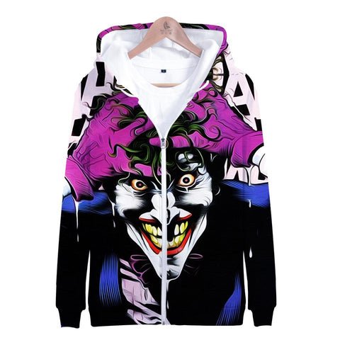 Image of Suicide Squad Hoodies - Joker Series Evil Joker Unisex 3D Hoodie