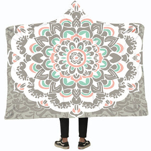 Magic Hooded Blankets - Magic Series Pattern Colorful Fleece Hooded Blanket