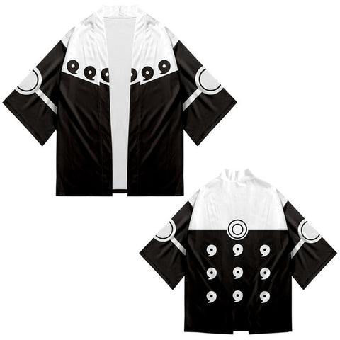 Image of Black New 3D Print Japan Style Kimono Naruto Clothes for Men