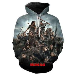 The Walking Dead 3D Printed Hoodie - Fashion Casual Sweatshirts Pullover