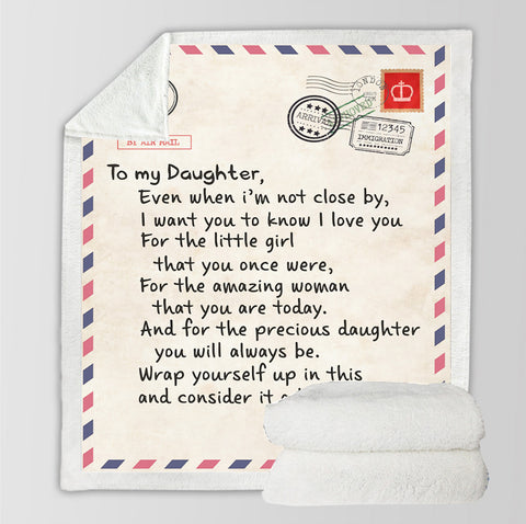 Image of Envelope Letter Writing Cashmere Blanket