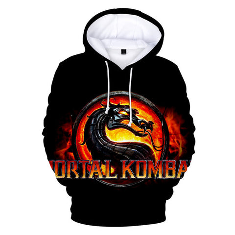 Image of Mortal Kombat 3D Printed Classic Sign Men Fashion Hoodie