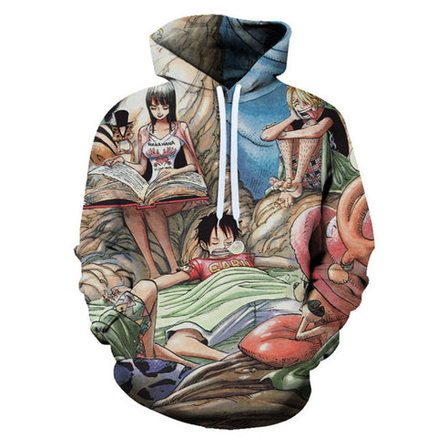 Image of One Piece 3D Print Hoodies - Anime Sweatshirts Pullovers