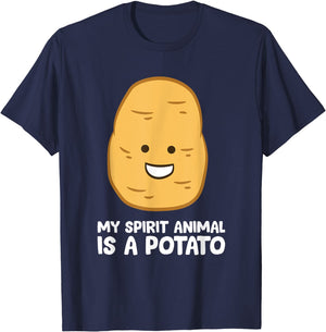 Potato Lover Funny My Spirit Animal Is A Potato T-Shirt