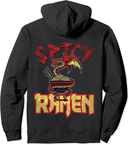 Image of Funny Ramen Noodle Hoodie - Spicy Ramen