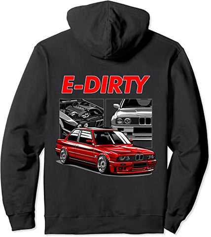 Image of E30 Stanced Turbo Euro Car Pullover Hoodie