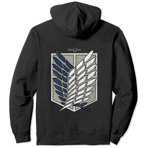 Image of Attack on Titan Scout Regiment Distress Pullover Hoodie